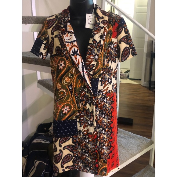 NWT Zara Crossed Dress - Picture 7 of 8